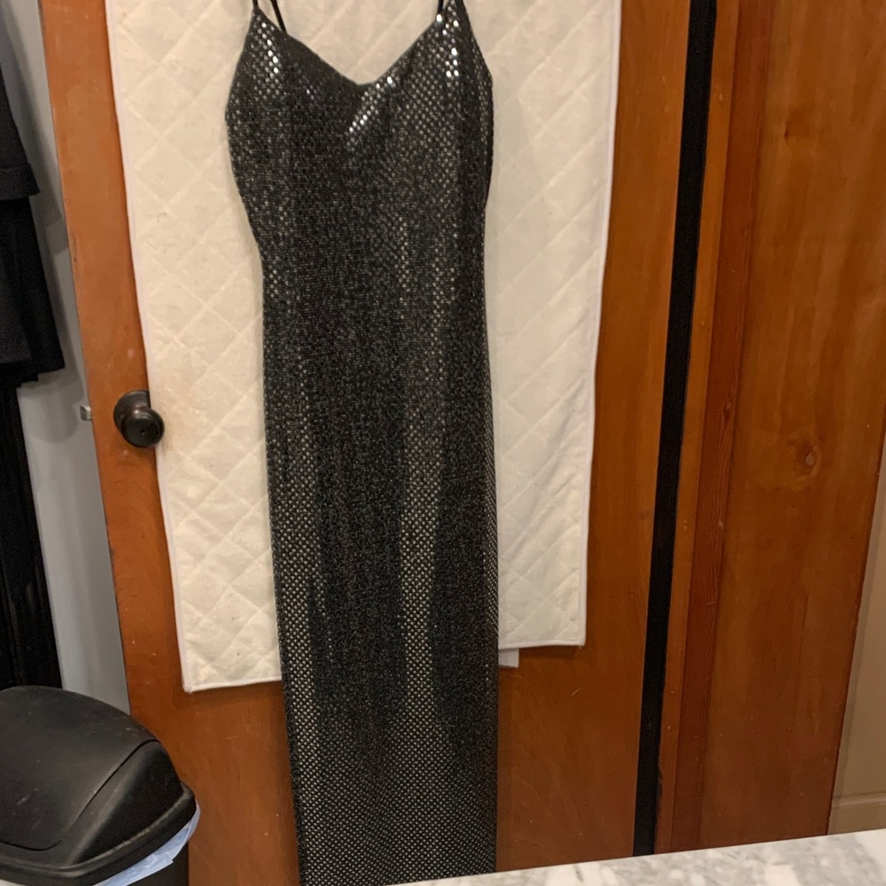 Haute Monde Elegant Black Sequin Dress